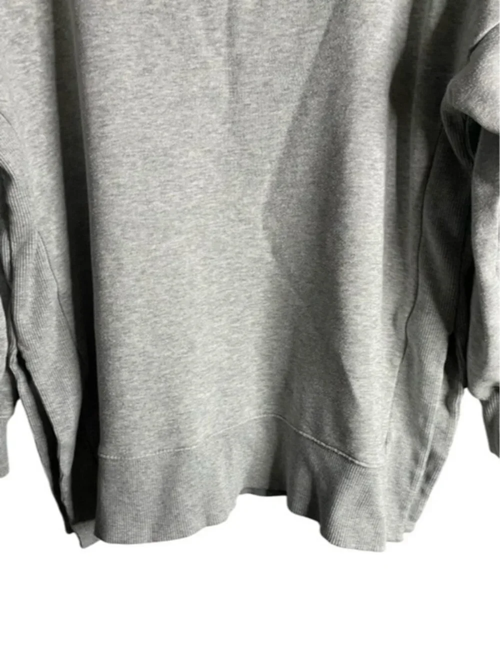 Aerie Women's Gray Oversized Crewneck Casual Wear Sweatshirt - Picture 3 of 8
